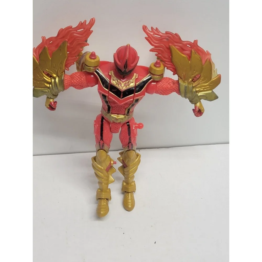 Bandai 2005 Power Rangers Mystic Force‎ Red Dragon Fire Ranger Action Figure 7in